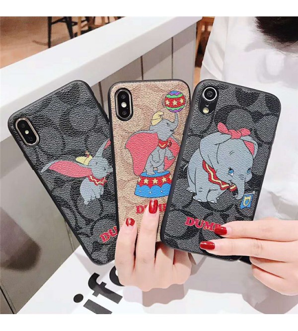 iphone 12ケースコーチ coach Galaxy S10+ケース Iphone xrケース ダンボ ブランド GalaxyS10plusケース  Iphone X/Xs Max/se2ケース ジャケット 人気 Galaxy S9/S8plusケース メンズ レディズ 芸能人愛用