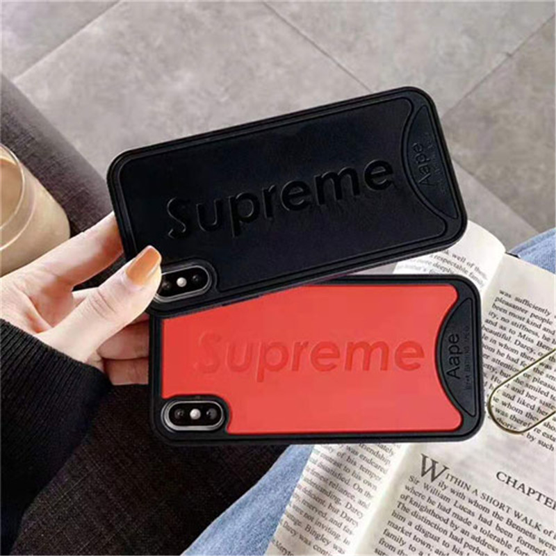 iphone xrケースiphone12ケース シュプリーム iphone xs maxケース 人気潮流 ブランド supreme iphone xs/x/se2/8Plusケース ステューシー 芸能人愛用　耐久性