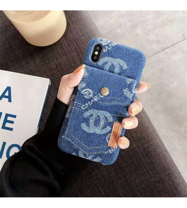 iphone 12 ケースchanel シャネル iphone xrケース iphone xs/xs maxケース ブランド カード入れ ポケット iphone x/10/se2/8/7/6plusケース 人気 耐久性