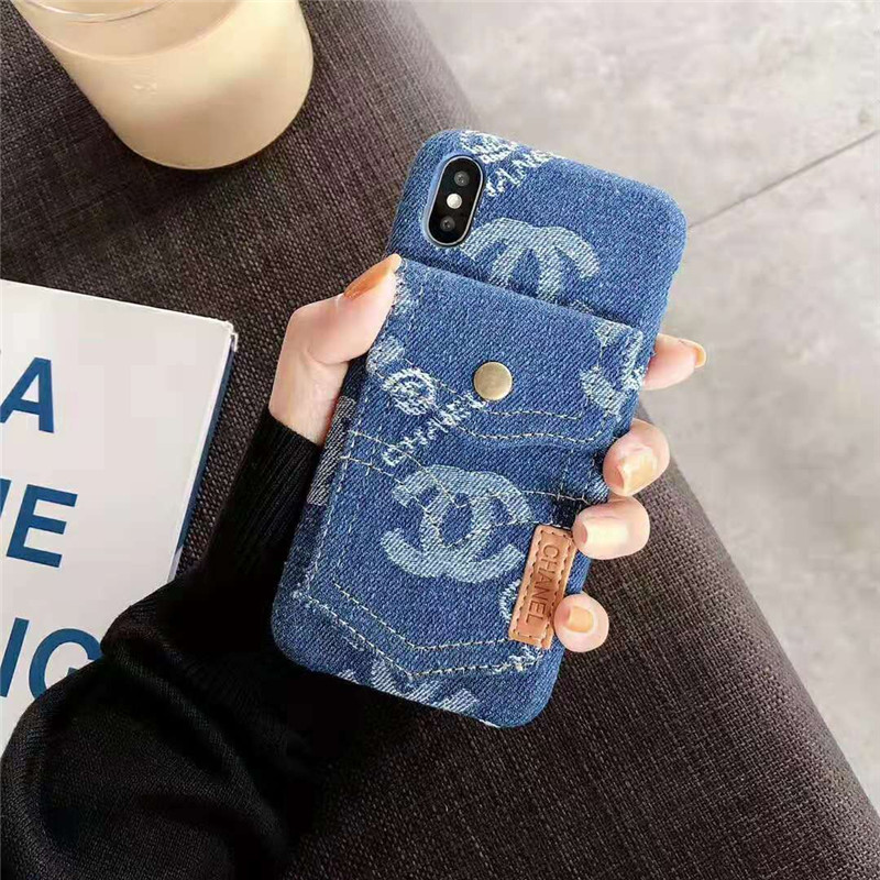 iphone 12 ケースchanel シャネル iphone xrケース iphone xs/xs maxケース ブランド カード入れ ポケット iphone x/10/se2/8/7/6plusケース 人気 耐久性