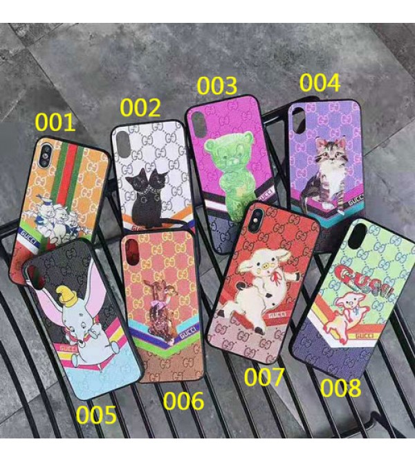 iphone 12 ケースグッチ iphone xr/xs max/11pro max/se2ケースブランドgucci iphone 11/XI/11Rケースキャラクター 猫 豚 ダンボ iphone x/8/7 plusケース大人気 お洒落メンズレディース兼用