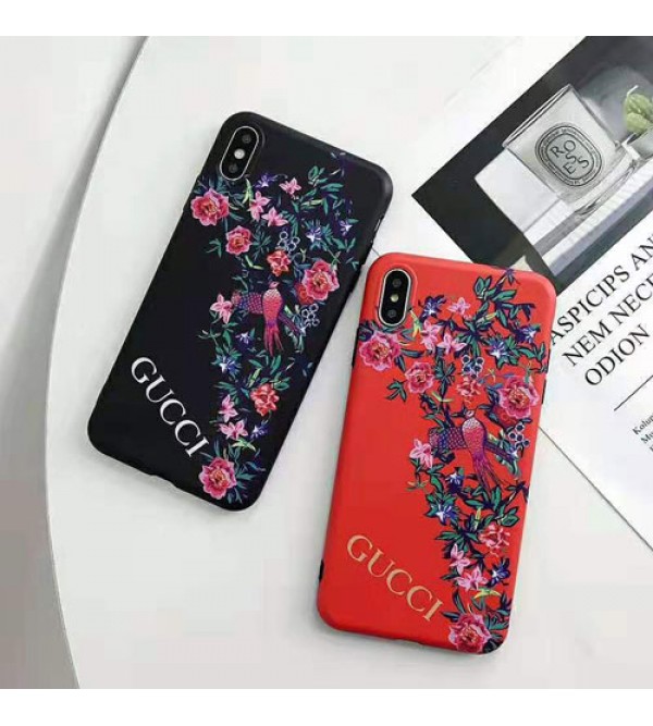 iphone 12 ケースグッチiphone xr/xs max/se2ケースブランド gucci iphone 10s/11Rケース薄型花柄アイフォン X/8/7 plusケース ペアお揃い ファッションお洒落ジャケット型カバー