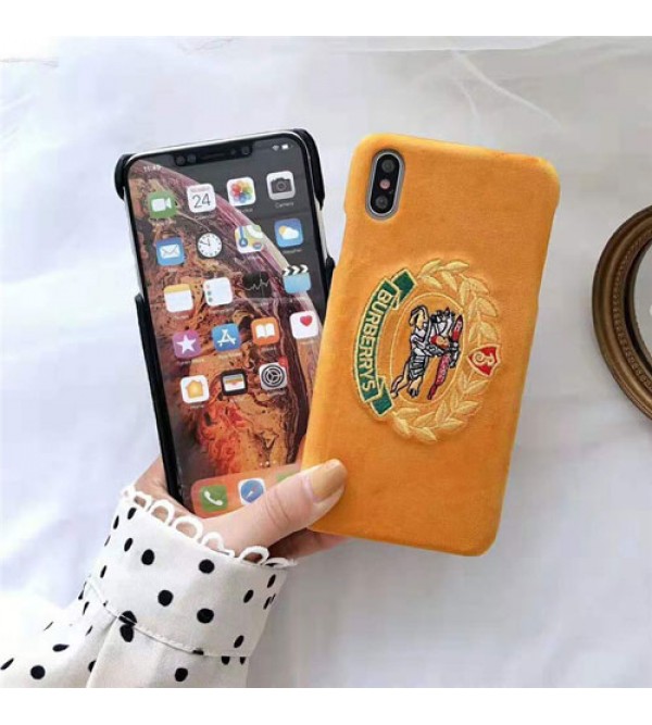 iPhone12 ケースBurberry バーバリー iphone xr/xs max/se2ケースブランド iphone 11/XI plusケース 精緻刺繍ロゴ galaxy s10/s10 plusケースイギリス風 オシャレファッションアイフォン 8/7 plusカバー