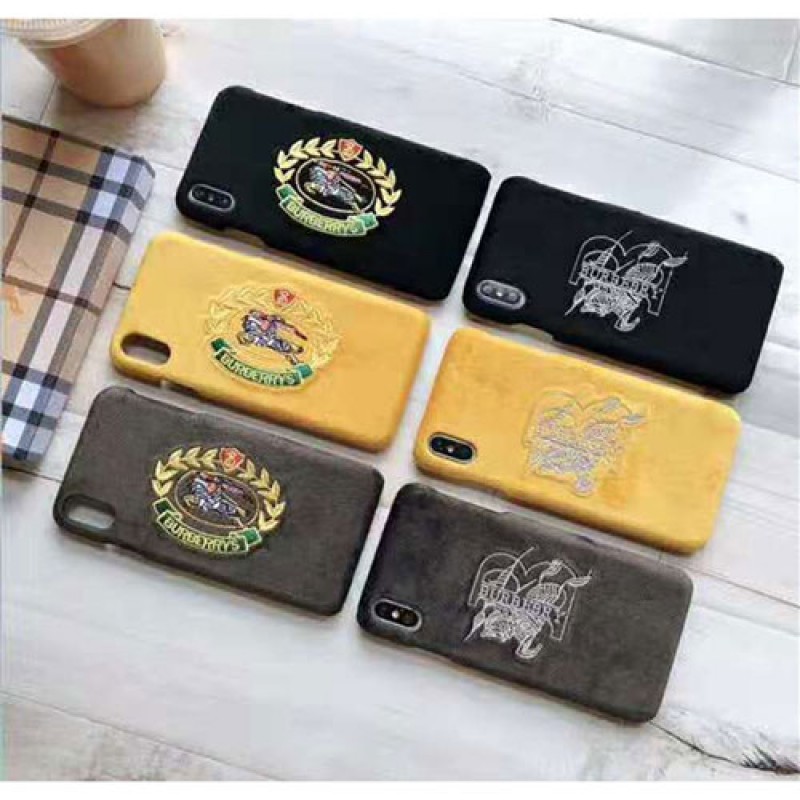 iPhone12 ケースBurberry バーバリー iphone xr/xs max/se2ケースブランド iphone 11/XI plusケース 精緻刺繍ロゴ galaxy s10/s10 plusケースイギリス風 オシャレファッションアイフォン 8/7 plusカバー