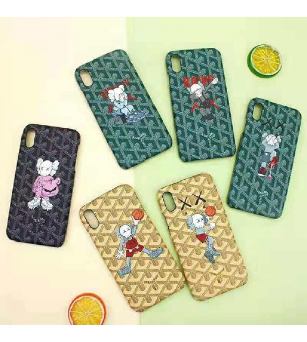 goyard ゴヤール iphone 13 pro/13 pro max/13 minixr/xs maxケース ブランド iphone 13/X/12/se2ケース KAWS 個性iphone xr/8/7 plusケース 大人気 お洒落 可愛い