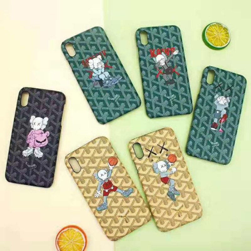 goyard ゴヤール iphone 13 pro/13 pro max/13 minixr/xs maxケース ブランド iphone 13/X/12/se2ケース KAWS 個性iphone xr/8/7 plusケース 大人気 お洒落 可愛い