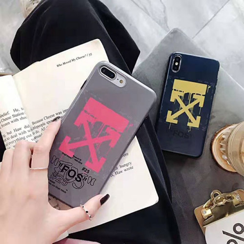 iphone 12ケースoff-white iphone xr/xs maxケース オーフホワイト iphone XI/11 pro max/se2ケース 潮流個性 アイフォン x/8/7 plusケース ファッション男女兼用