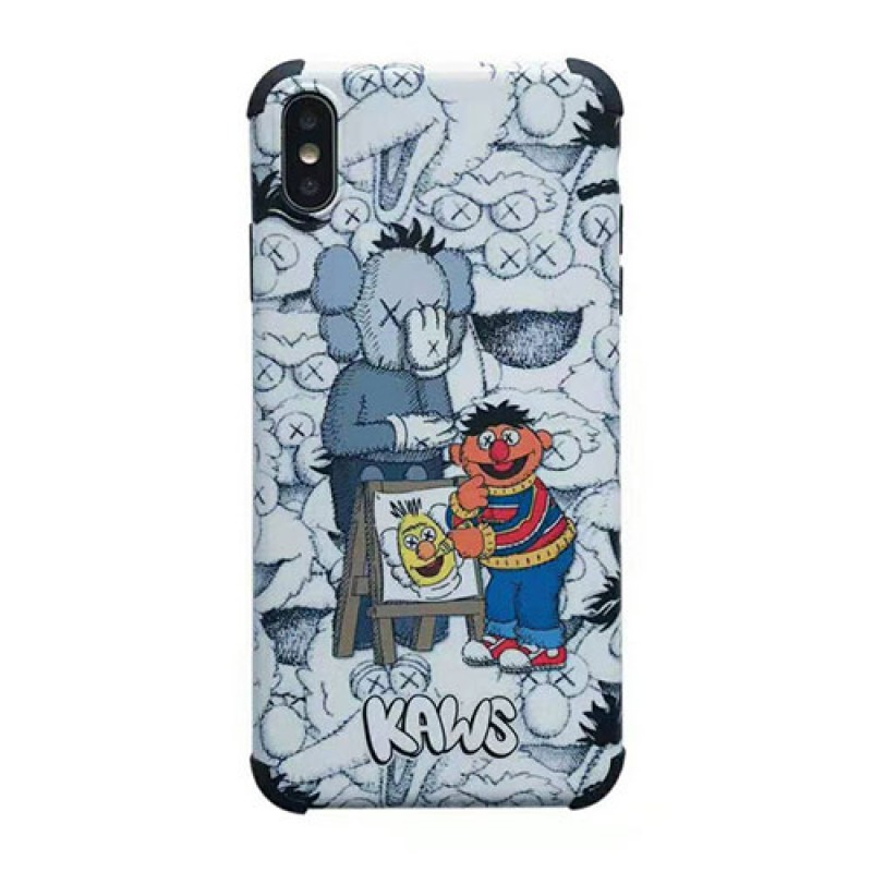 iPhone 13ケースKAWS iphone se2/12/13 pro/XIケース 可愛いキャラクター iphone xr/xs MAXケース 個性プリント アイフォン x/8/7 plusカバー ファッション大人気