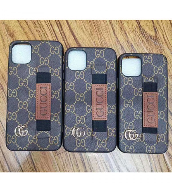 iphone 12 ケースgucci iphone 11R/11pro max/se2ケースグッチ iphone xr/xs maxケース 超人気 iphone x/8 plusケースブランドハンドベルト付き アイフォン 10/テンアールケースファッションオシャレ新品