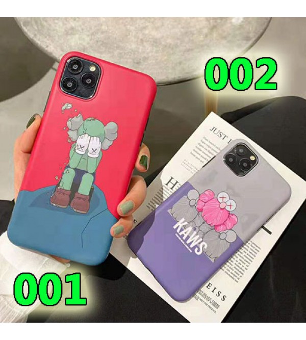 iphone 13ケースKAWS iphone 13/13pro max/se2ケース可愛いキャラクター付き iphone xr/xs maxケース個性パロディ風 アイフォン x/8/7 plusケース ファッション潮流 人気