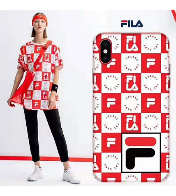 FILA/フィラ ブランド iphone13/13pro/13 pro max/13 mini/12/11/se2ケース オシャレ 市松柄 iphone xr/xs maxケース ペアお揃い アイフォン13/12/11/x/8/7 plusケース 潮流 チェック ファッション 個性 メンズ レディーズ