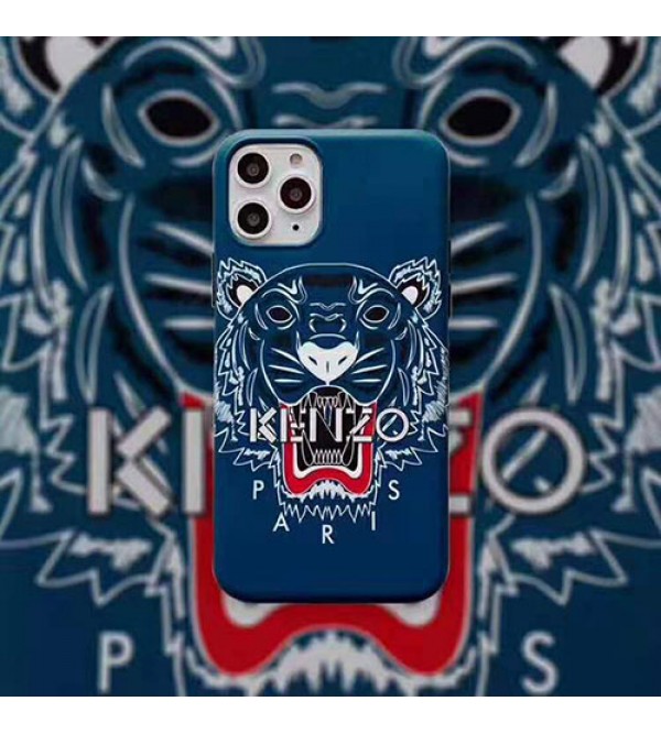 ケンゾー iphone 13 pro max/13 pro/13 miniケース ブランド 虎頭付き KENZO アイフォン13/12s/se2/x/8/7カバー ファッション カッコイイ 保護 男女兼用