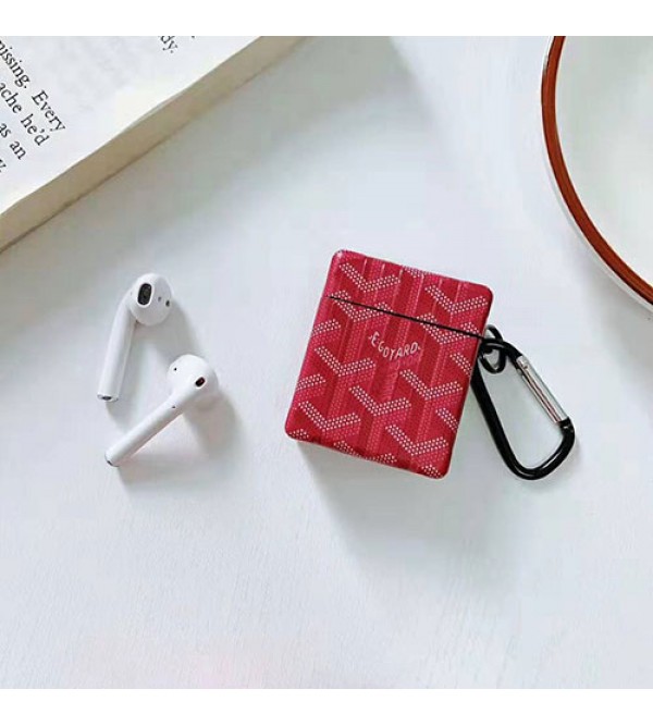 ゴヤール Air pods proケースブランド Air pods 3/2/1ケース保護性 goyard Air pods 3/2/1ケース紛失防止 耐衝撃 軽量 フック付き 落下防止