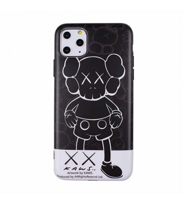 iphone 12 ケース潮流ブランドKaws iphone11/11pro/11pro max/se2ケースオシャレiphone xs/xr/xs maxケース暴力熊付きiphone   x/7/8/plusケース男女兼用 激安新品