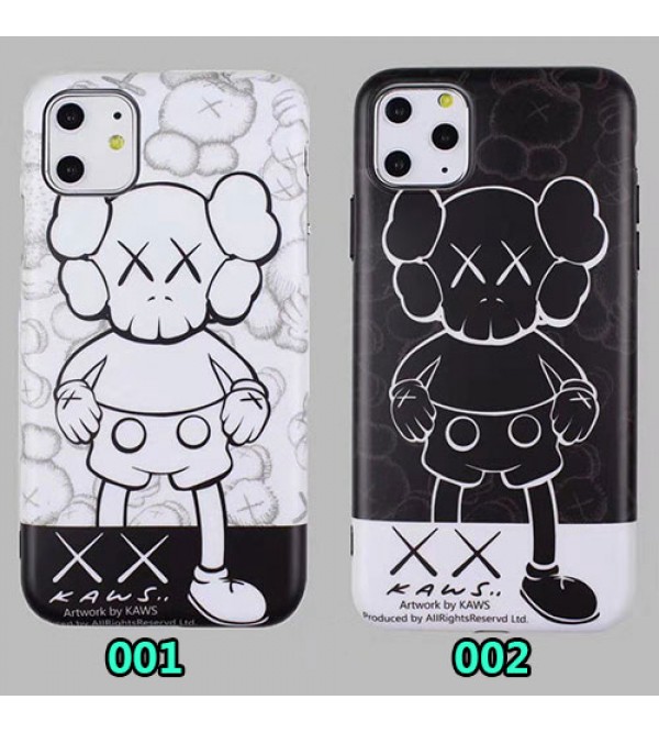 iphone 12 ケース潮流ブランドKaws iphone11/11pro/11pro max/se2ケースオシャレiphone xs/xr/xs maxケース暴力熊付きiphone   x/7/8/plusケース男女兼用 激安新品