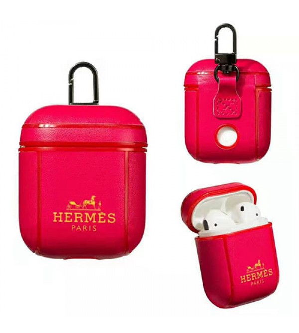 エルメス Hermes ブランド AirPods 1/2/Proケース 贅沢風 ワイヤレス airpodsカバー 全面保護 エアーポッズ プロ イヤホーンケース Bluetooth オシャレ 充電対応 落下防止 脱着簡単 防水 防塵