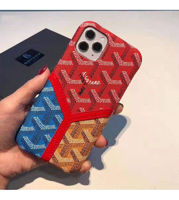 goyard iphone12 mini/12 pro maxケース 個性ブランドゴヤールiphone12/11pro/11pro max/se2ケース潮流iphone x/xs/xr/xs maxケースオシャレ  iphone7/8/plusケースファンション カード入れ 人気