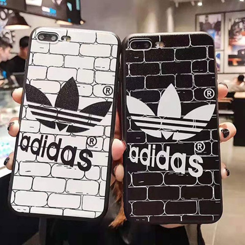 iphone12ケースadidas アディダス iphone11/11 pro max/se2ケースブランド iphone xr/xs maxケース 運動風 アイフォン x/8/7 plusケース 個性潮流  男女兼用