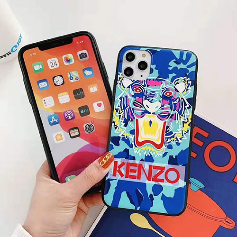 iphone 12ケースKENZO ケンゾー iphone se2/11/11pro maxケースブランド iphone xr/xs maxケース虎頭付きiphone x/8/7ジャケットケース男女兼用 ファッション人気