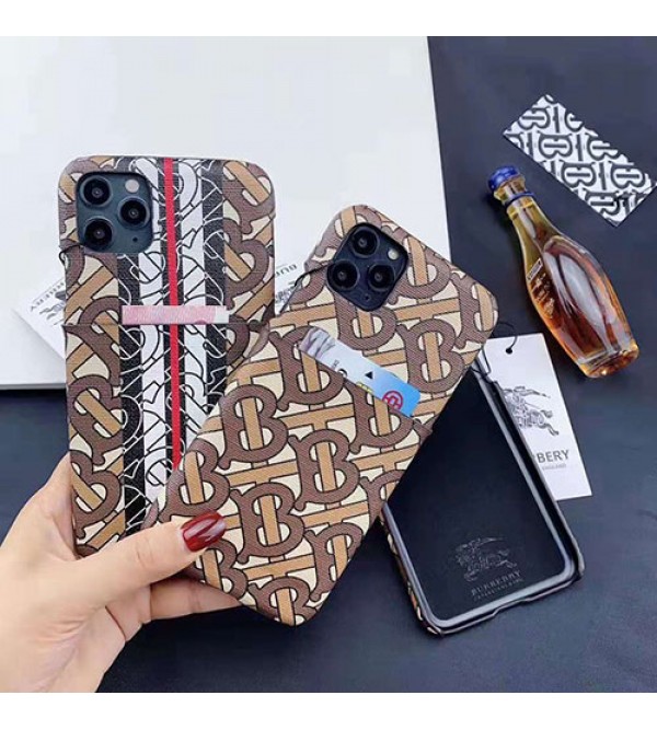 iphone 12ケースBurberry バーバリー iphone11/11pro max/se2ケースブランド iphone xr/xs maxケース Galaxy s10/note10 plusケース 背面カードポケット付き iphone x/8/7 plusケース ファッション経典