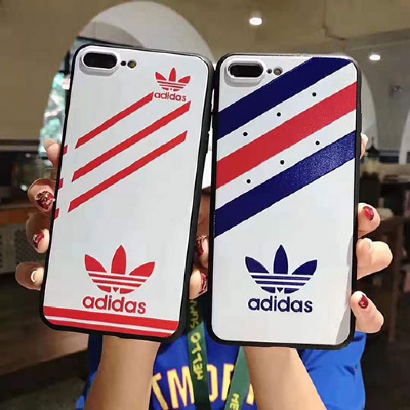 iphone 12ケースアディダスiphone11/11 pro max/se2ケース ブランド iphone xr/xs maxケースadidas 運動風iphone x/8/7 plusケースオシャレ三つ葉 潮流ファッション