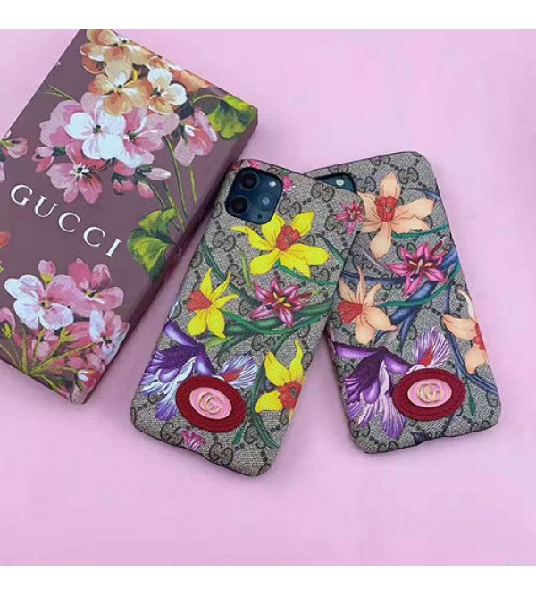 iphone 12ケースグッチ iphone11/11pro max/se2ケース ブランド iphone xr/ xs maxケース 花柄gucci Galaxy s10/note10/s9ケースアイフォンx/8/7 plusケース ファッションオシャレ 女性向け人気