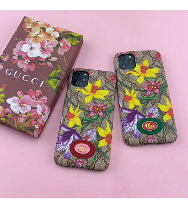 iphone 12ケースグッチ iphone11/11pro max/se2ケース ブランド iphone xr/ xs maxケース 花柄gucci Galaxy s10/note10/s9ケースアイフォンx/8/7 plusケース ファッションオシャレ 女性向け人気