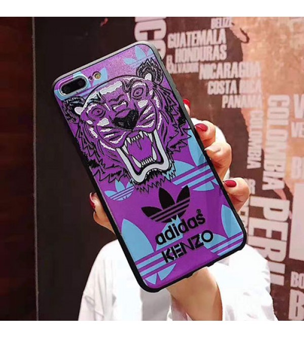 アディダス ケンゾー コラボ iphone13/13 pro/13 mini/13 pro max/12ケース ジャケット型  運動風 ブランド Adidas Kenzo アイフォン11/11 pro/11 pro max/se2ケース防塵ケンゾー激安コピー耐衝撃 タイガーヘッド付きファンションIPHONE X/XS/XR/8/7ケース芸能人愛用 メンズ レディーズ