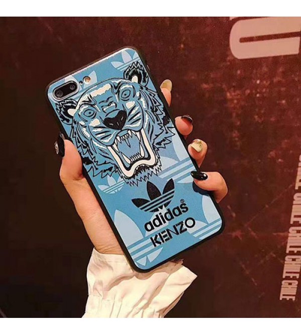 アディダス ケンゾー コラボ iphone13/13 pro/13 mini/13 pro max/12ケース ジャケット型  運動風 ブランド Adidas Kenzo アイフォン11/11 pro/11 pro max/se2ケース防塵ケンゾー激安コピー耐衝撃 タイガーヘッド付きファンションIPHONE X/XS/XR/8/7ケース芸能人愛用 メンズ レディーズ