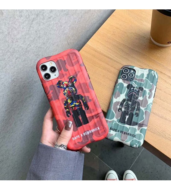 iphone 12 ケースBE@RBRICK BAPE  iphone11/11pro maxケース かわいいペアお揃い アイフォン11ケース iphone xs/x/8/7ケースiphone 11/x/8/7スマホケース ブランド LINEで簡単にご注文可ジャケット型 2020 iphone12ケース 高級 人気