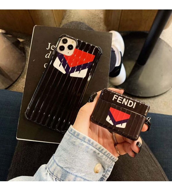 Fendi/フェンデイiphone 12ケース男女兼用人気ブランドiphone11/11pro maxケースiphonex/8/7 plus/se2ケース ビジネス ストラップ付きins風 ケース かわいいレディース アイフォンiphone xs/11/8 plusケース おまけつき