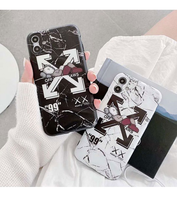 KAWS&OFF-WHITE女性向け iphone 13/xr/xs max/se2ケースファッション セレブ愛用 iphone12/12pro maxケース 激安iphone 11/x/8/7スマホケース ブランド LINEで簡単にご注文可シンプル