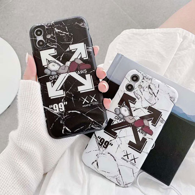 KAWS&OFF-WHITE女性向け iphone 13/xr/xs max/se2ケースファッション セレブ愛用 iphone12/12pro maxケース 激安iphone 11/x/8/7スマホケース ブランド LINEで簡単にご注文可シンプル