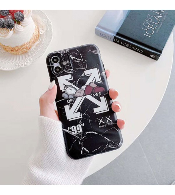 KAWS&OFF-WHITE女性向け iphone 13/xr/xs max/se2ケースファッション セレブ愛用 iphone12/12pro maxケース 激安iphone 11/x/8/7スマホケース ブランド LINEで簡単にご注文可シンプル