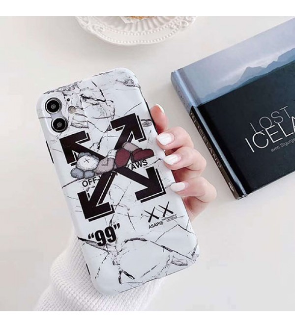 KAWS&OFF-WHITE女性向け iphone 13/xr/xs max/se2ケースファッション セレブ愛用 iphone12/12pro maxケース 激安iphone 11/x/8/7スマホケース ブランド LINEで簡単にご注文可シンプル