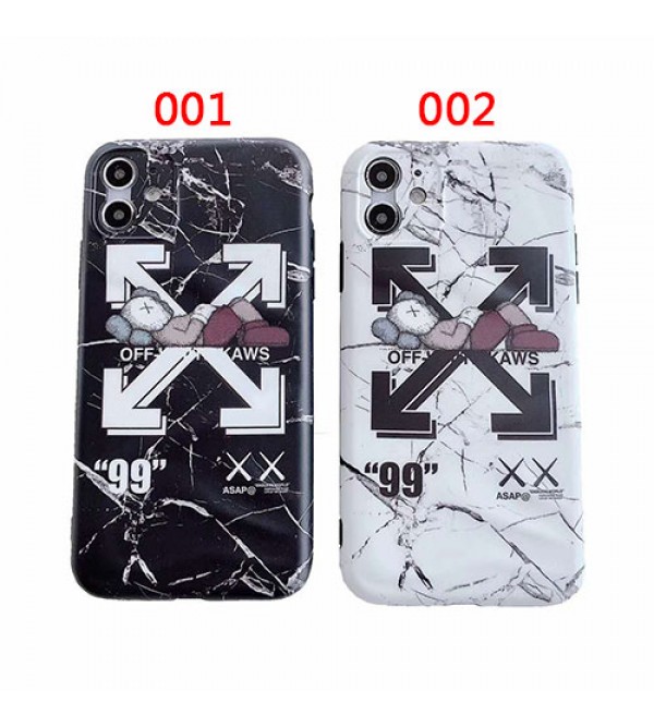 KAWS&OFF-WHITE女性向け iphone 13/xr/xs max/se2ケースファッション セレブ愛用 iphone12/12pro maxケース 激安iphone 11/x/8/7スマホケース ブランド LINEで簡単にご注文可シンプル