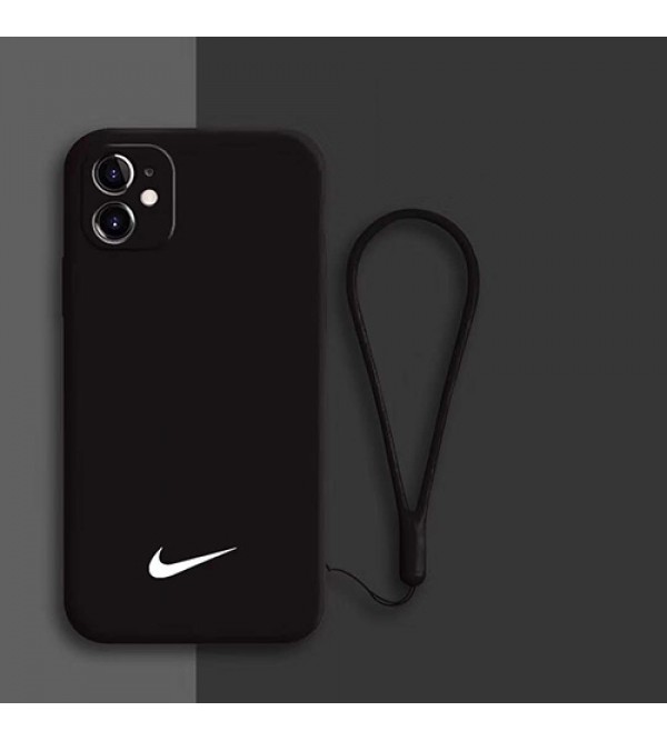 ナイキ/NIKE iphone 12ケース女性向け iphone xr/xs maxケース男女兼用人気ブランドiphone 7/8 plus/se2ケースビジネス ストラップ付きレディース アイフォンiphone 11/11 pro /11 pro maxケース おまけつき