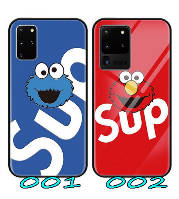 Supreme/シュプリームペアお揃い Galaxy Note10 PLUSケースアイフォンGalaxy Note10 PLUSケースファッション経典 メンズ個性潮Galaxy S20+ケース ファッションレディース アイフォンGalaxy s10+ケース おまけつき