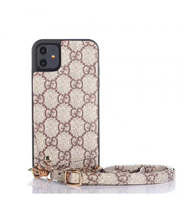 Gucci/グッチペアお揃い アイフォン11ケース iphone xs/x/8/7plusケースiphone 12ケース ビジネス ストラップ付きレディース アイフォンiphone xs/11/8 plusケース おまけつきモノグラム iphone11/11pro maxケース ブランド