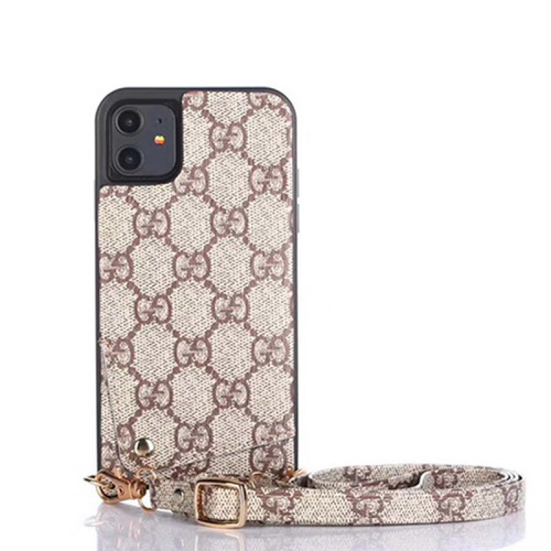 Gucci/グッチペアお揃い アイフォン11ケース iphone xs/x/8/7plusケースiphone 12ケース ビジネス ストラップ付きレディース アイフォンiphone xs/11/8 plusケース おまけつきモノグラム iphone11/11pro maxケース ブランド