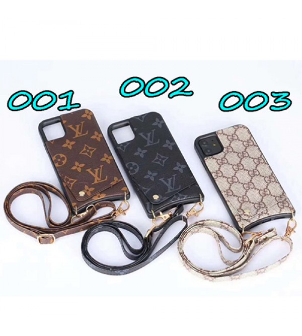 Gucci/グッチペアお揃い アイフォン11ケース iphone xs/x/8/7plusケースiphone 12ケース ビジネス ストラップ付きレディース アイフォンiphone xs/11/8 plusケース おまけつきモノグラム iphone11/11pro maxケース ブランド