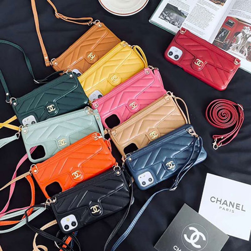 Chanel/シャネル iphone 13/13 pro/13 pro max/13 miniケース ビジネス ブランド ストラップ付きアイフォンiphonex/8/7 plus/se2ケース ファッション経典 メンズ個性潮huawei mate 30 proケース ファッションアイフォン12カバー レディース バッグ型 ブランド