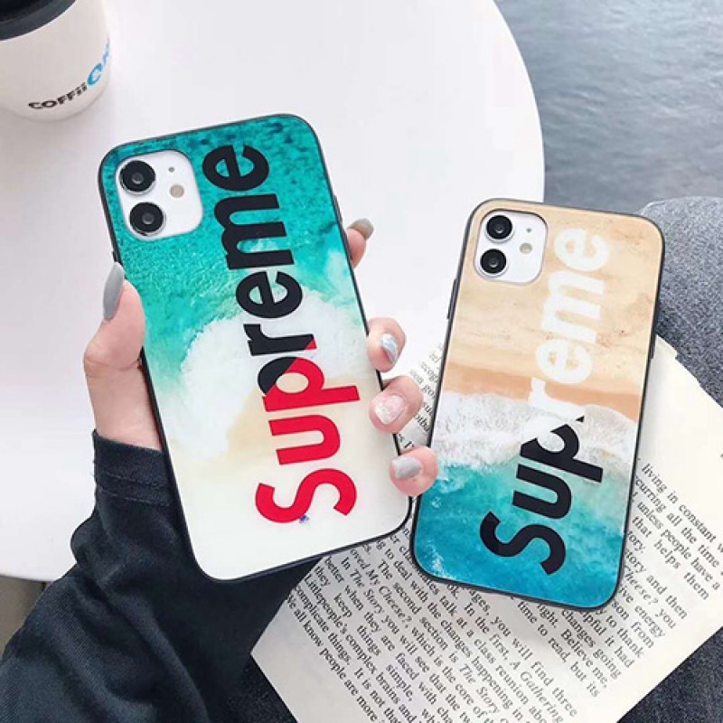 Supreme/シュプリームペアお揃い アイフォン12ケース iphone xs/x/8/7/se2ケースレディース アイフォンiphone xs/11/8 plusケース おまけつきiphone xr/xs max/11proケースブランドジャケット型 2020 iphone12ケース 高級 人気