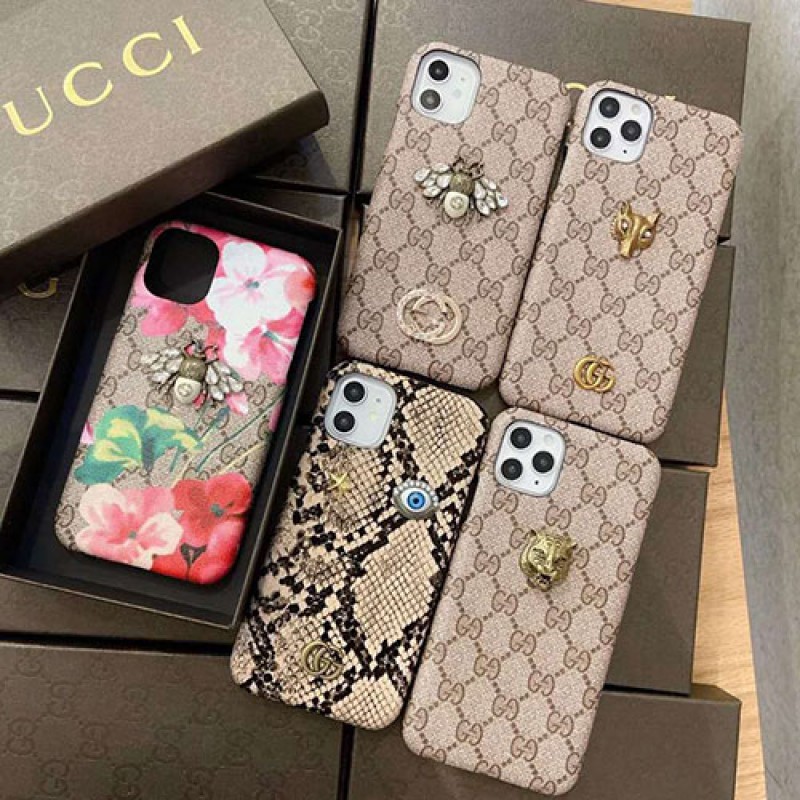 Gucci/グッチ女性向け iphone 12/12 pro 12 pro maxケース男女兼用人気ブランドiphone xr/xs maxケースins風 iphone 11/11 pro/11 pro maxケースケース かわいいモノグラム iphone11/11pro maxケース ブランド