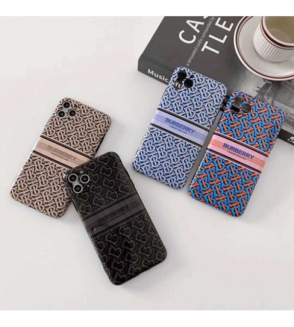 Burberry/バーバリーブランド iphone12 mini/12pro max/12 max/12 proケース かわいいペアお揃い アイフォン11ケース iphone xs/x/8/7/se2ケースシンプルジャケットレディース アイフォンiphone xs/11/8 plusケース おまけつき