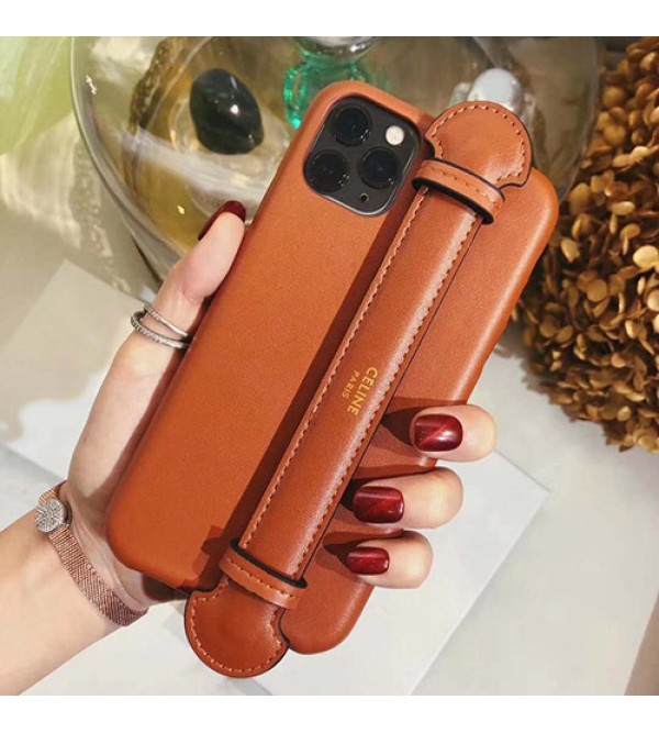 celine iphone 12 mini/12 pro/12 max/12 proペアお揃い アイフォン11ケース iphone xs/x/8/7/se2ケース ビジネス ストラップ付きレディース アイフォンiphone xs/11/8 plusケース おまけつき