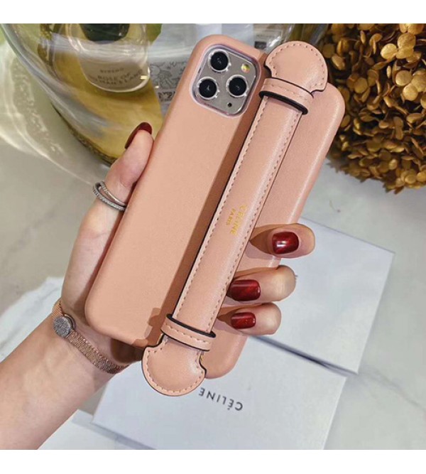 celine iphone 12 mini/12 pro/12 max/12 proペアお揃い アイフォン11ケース iphone xs/x/8/7/se2ケース ビジネス ストラップ付きレディース アイフォンiphone xs/11/8 plusケース おまけつき