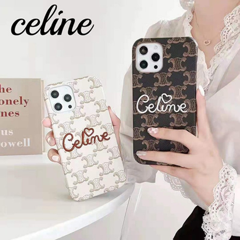 Celine/セリーヌ ブランド iphone13 pro/13 mini/13 pro maxケース ジャケット型 革製 刺繍 モノグラム 韓国風 アイフォン13/13プロ/13ミニ/12 pro maxカバー 安い IPHONE X/XS/XR/8/7携帯ケース 芸能人愛用 メンズ レディーズ