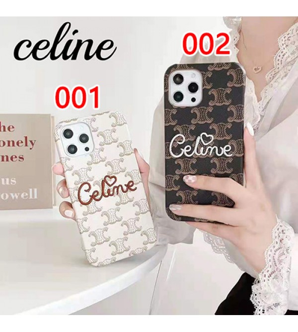 Celine/セリーヌ ブランド iphone13 pro/13 mini/13 pro maxケース ジャケット型 革製 刺繍 モノグラム 韓国風 アイフォン13/13プロ/13ミニ/12 pro maxカバー 安い IPHONE X/XS/XR/8/7携帯ケース 芸能人愛用 メンズ レディーズ