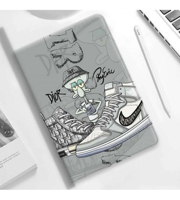 Dior/ディオール ipad mini 6/9/pro 2020/2021ケース ブランド 手帳型 アニメ Nike/ナイキ アイポッド ミニ 6/9/2/3/4/5カバー キャラクター 第9/8/7世代  ipad pro 12.9 2020カバー スタンド付き  ipad air4/3/2 人気 メンズ レディース